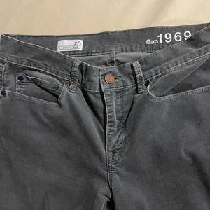 Gap gray corduroy legging jeans size 27 tall